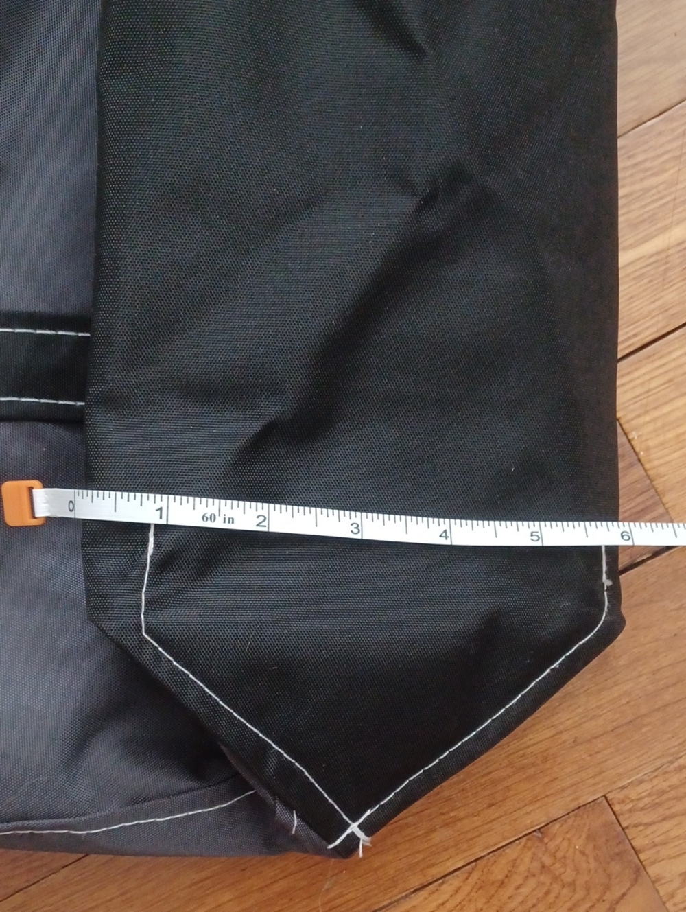 L.L. Bean Tote Bag Lightweight Boat Tote Black And Gray Medium Tote Bag W/ Zip - Picture 8 of 16